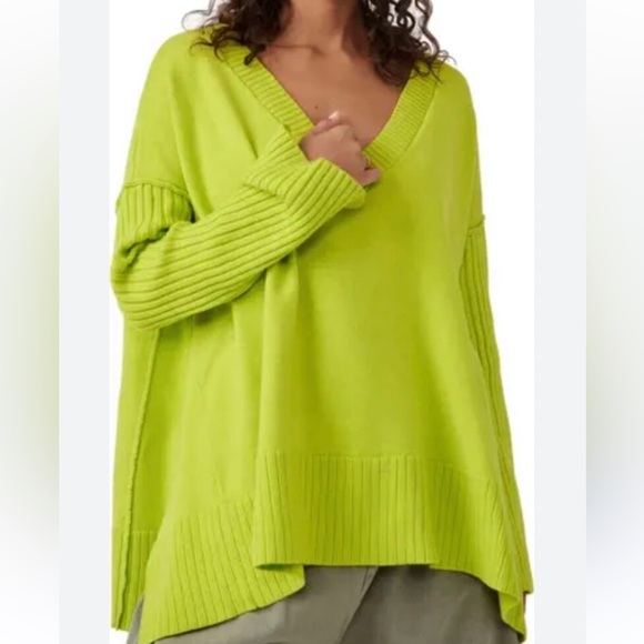 Free People Sweaters - Free People Lime Sweater XS